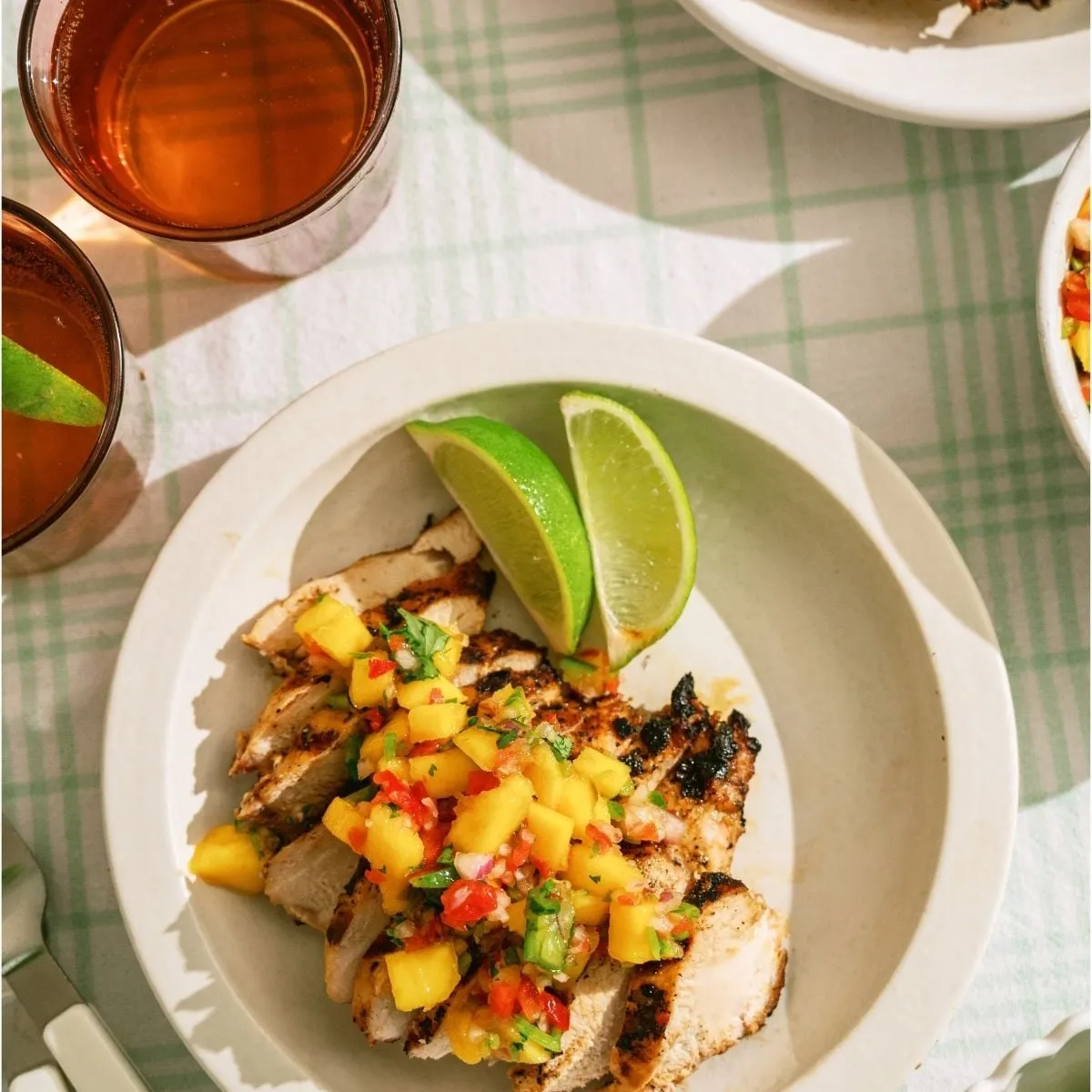 Grilled Mango Coconut Chicken Recipe