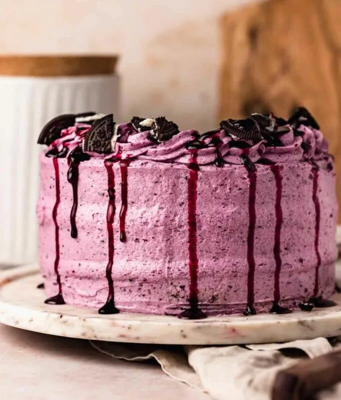 Blueberry Birthday Cake