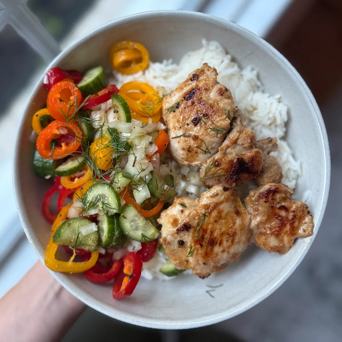 Herby Greek Chicken Bowls