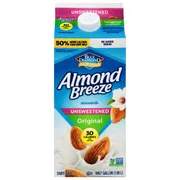 Almond Breeze Unsweetened Original Almondmilk Non Dairy Milk Alternative