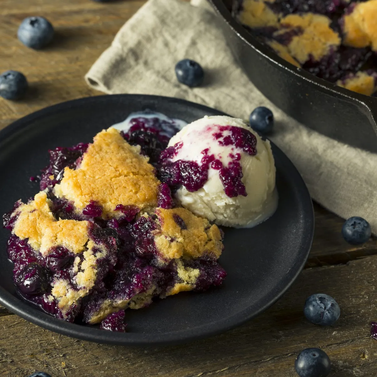 Cast Iron Berry Cobbler