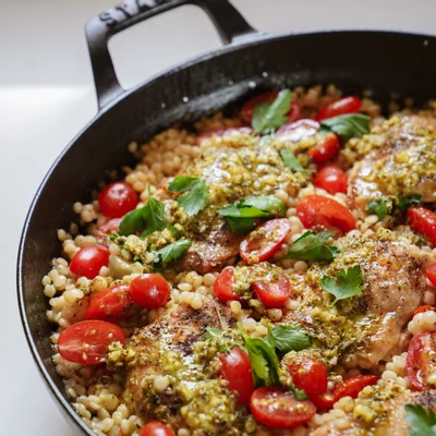 Recipe 'One Pan Lemon Chicken Couscous'