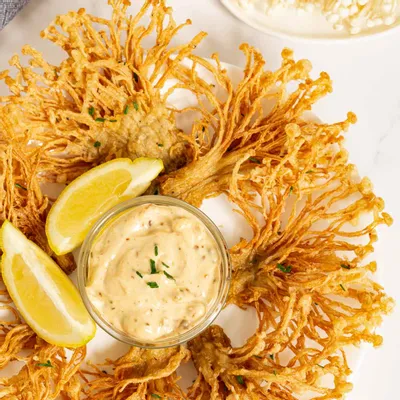 Recipe 'Fried Enoki Mushrooms with Chili Aioli'