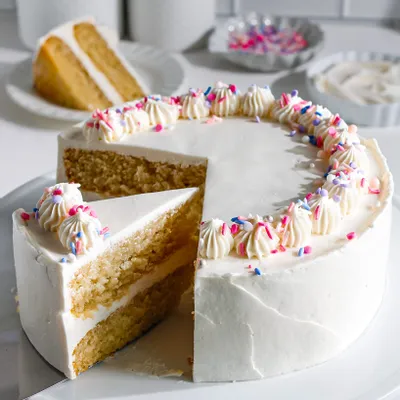 Recipe 'Perfect Vanilla Birthday Cake'