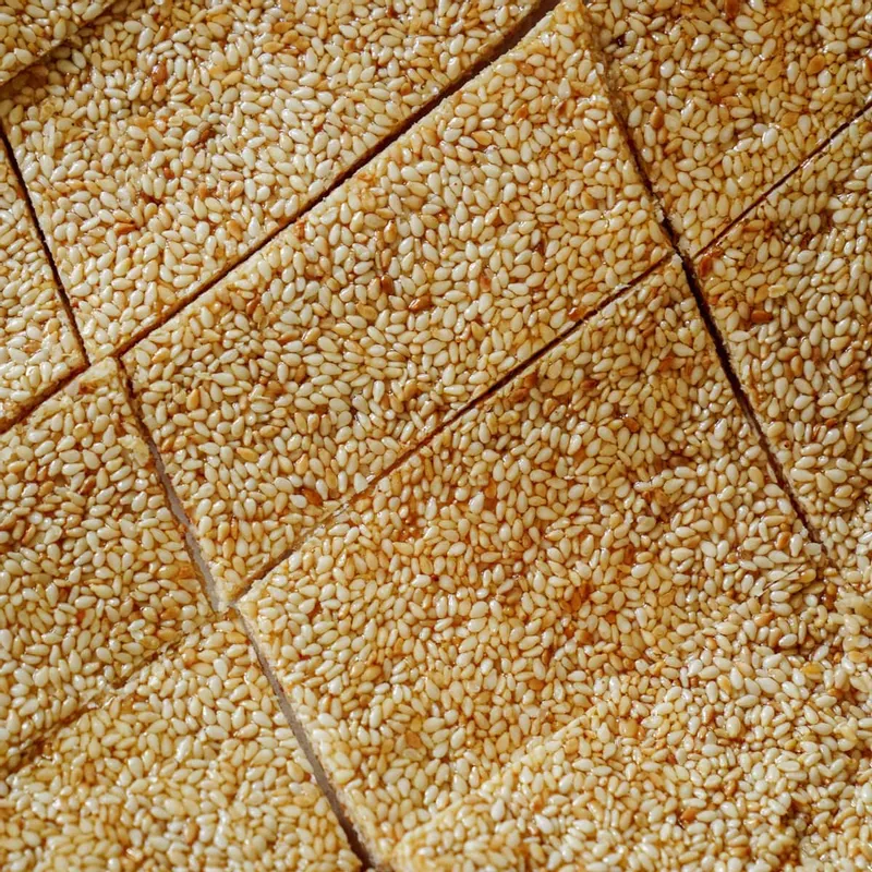 Homemade Sesame Snaps (Greek Pasteli or Sesame Seed Bars)