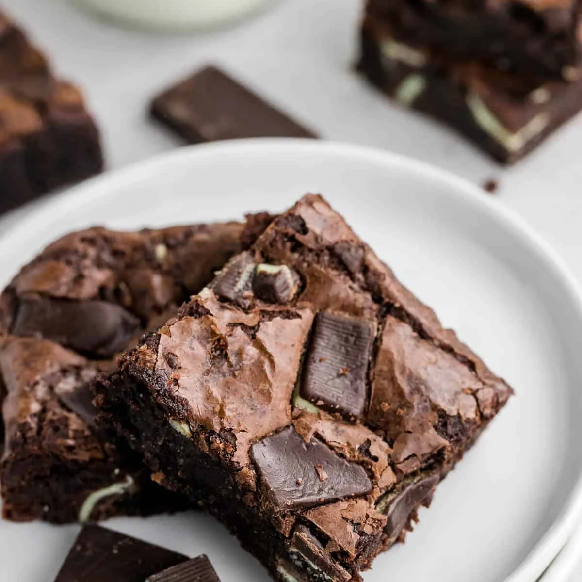 Andes Mint brownies